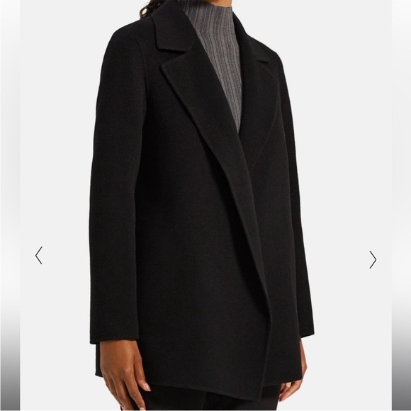 Theory Open Front Wool Cashmere Blend Coat - Picture 2 of 11
